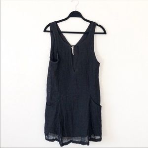 Free People black shift dress w/pockets